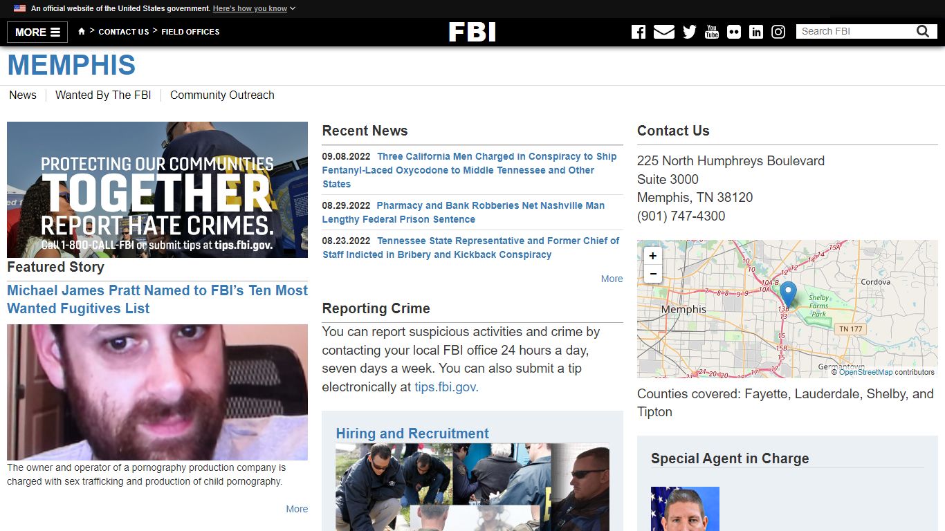 Memphis — FBI - Federal Bureau of Investigation