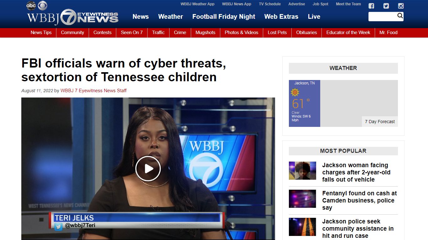 FBI officials warn of cyber threats, sextortion of Tennessee children ...